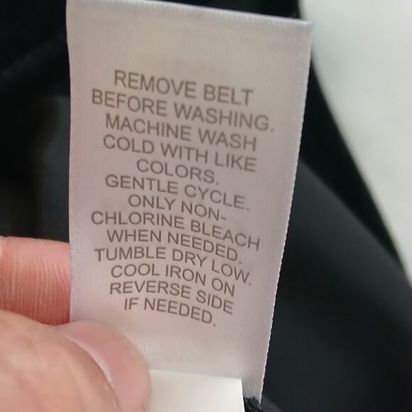 J. Jill Women’s 4X Velvet Wrap Dress Black Midi Tassel Tie Waist - Picture 10 of 16